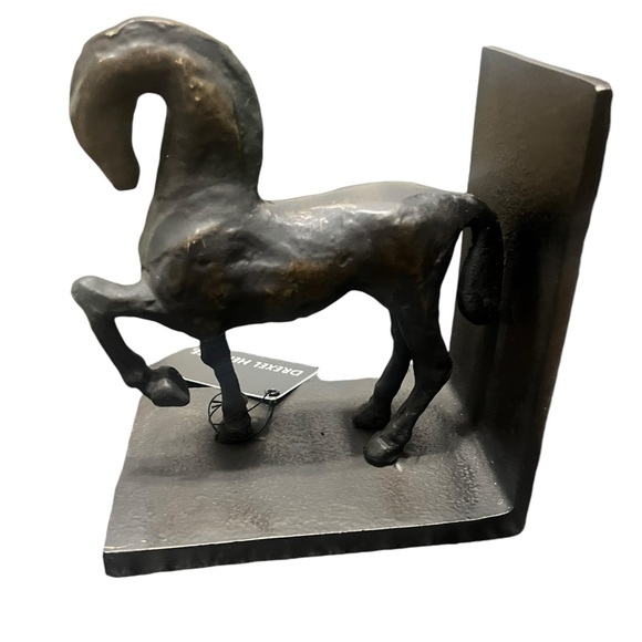 Drexel Heritage Horse Bookends, Industrial Farmhouse Decor, Rustic Bronze Set(2) - Picture 5 of 16